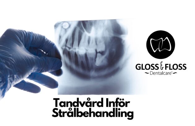 Patient får tandvård under strålbehandling hos Gloss & Floss Dental Care.